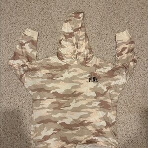 Camouflage Hoodie with Love Pink Logo